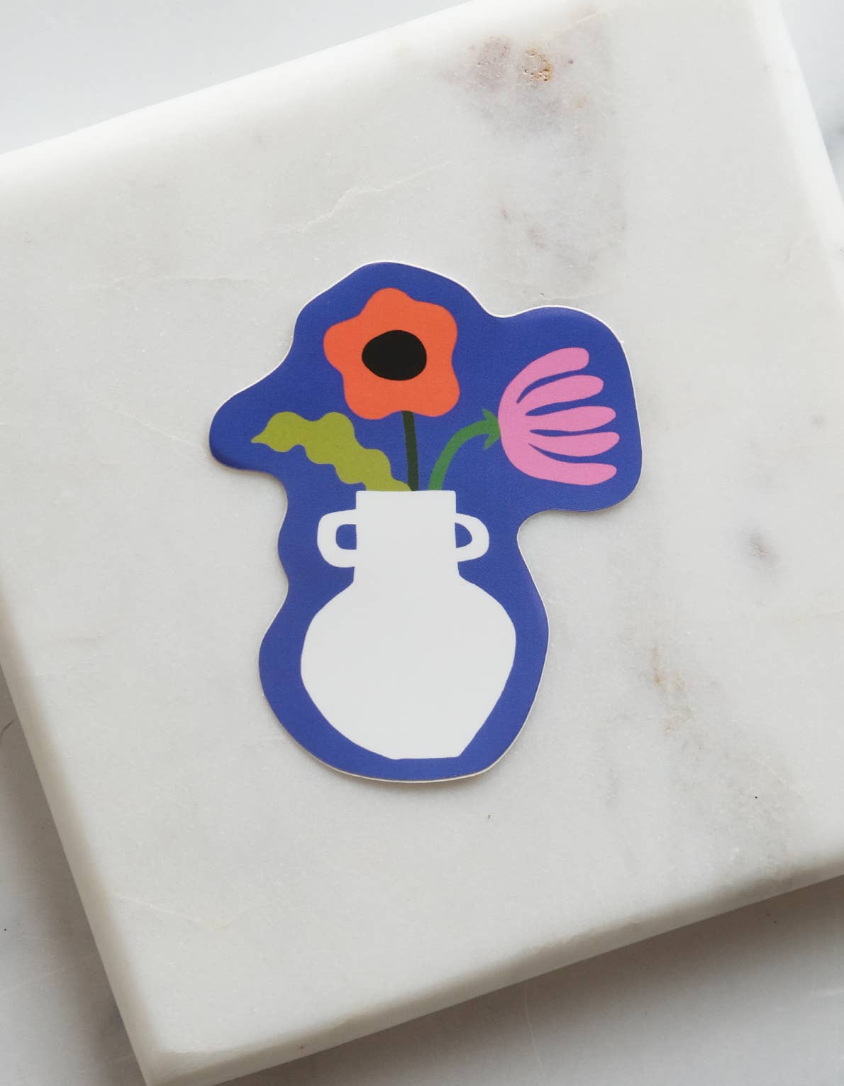 Die Cut Sticker | Indigo Vase
