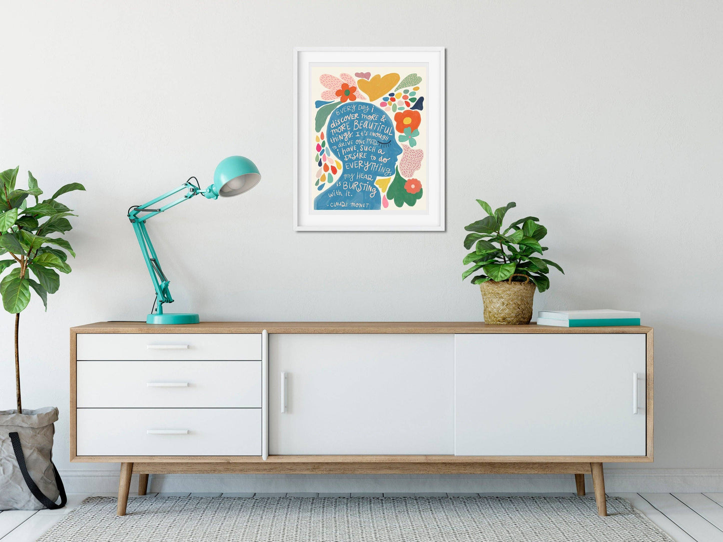 Monet Quote - Art Print: 13 x 19