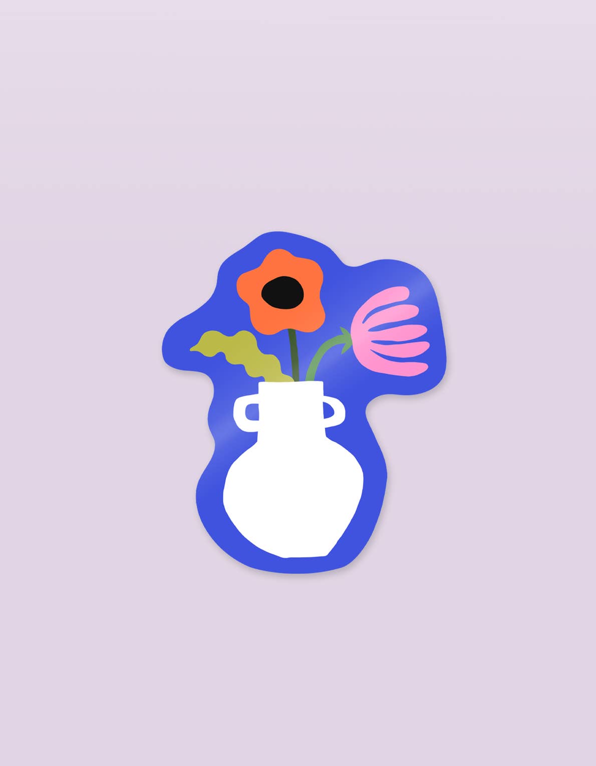 Die Cut Sticker | Indigo Vase
