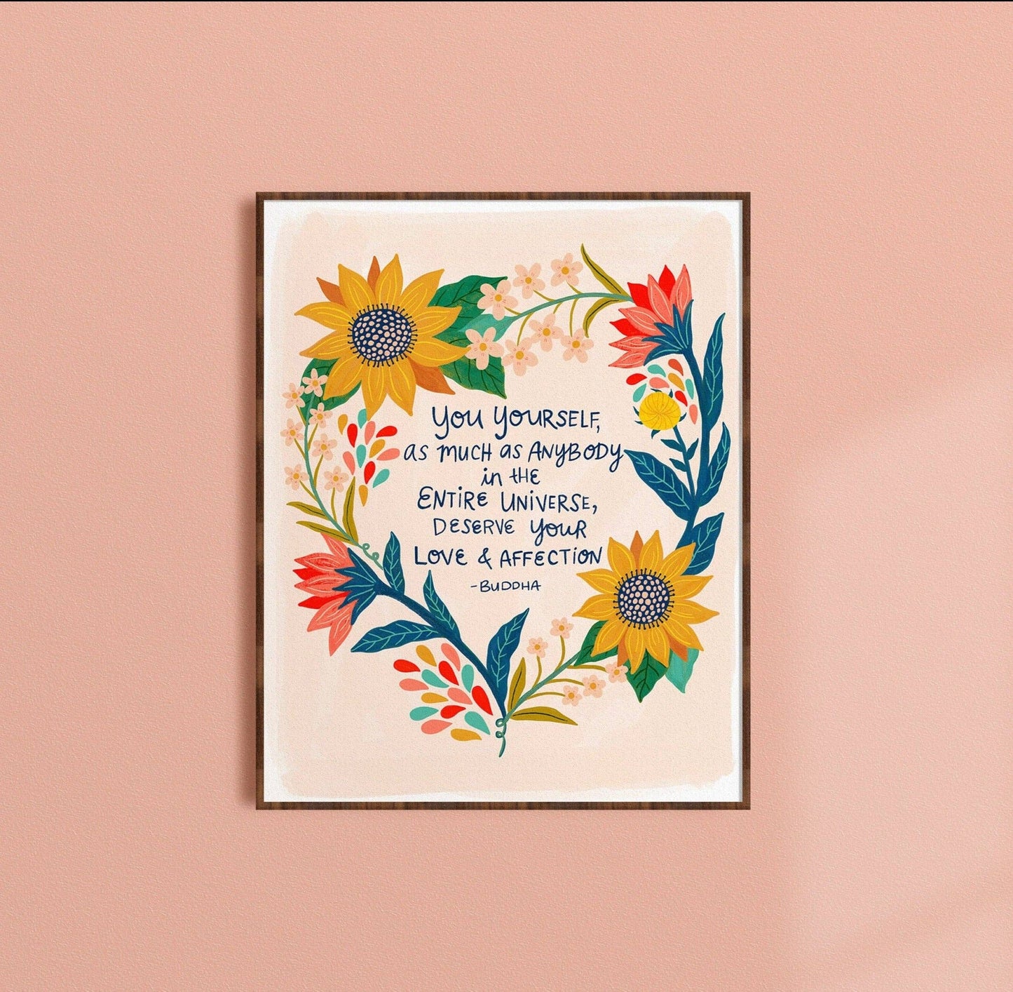 Buddha Self Love - Art Print: 11 x 14