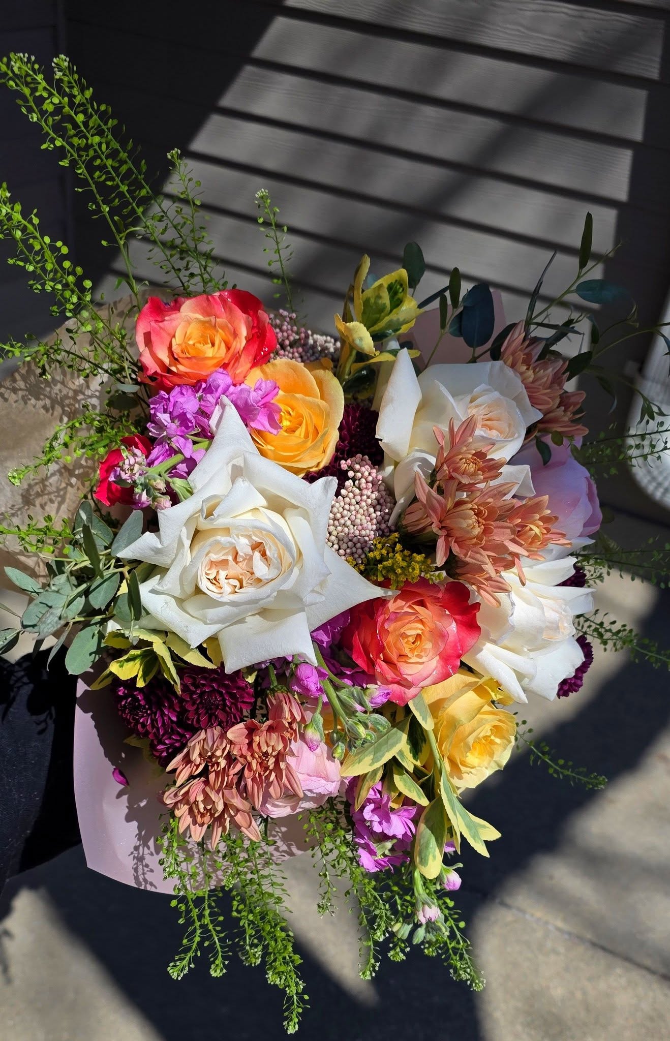 Sunset Confetti Hand-Tied Bouquet  Same-day pickup & delivery available