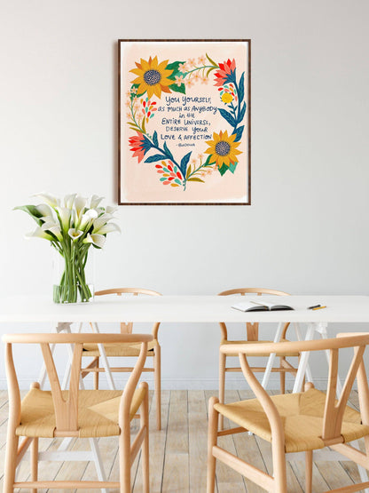 Buddha Self Love - Art Print: 11 x 14