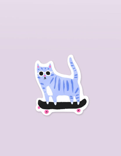 Die Cut Sticker | Skater Cat