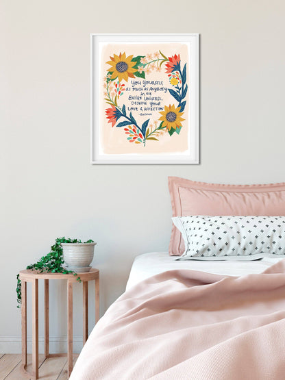 Buddha Self Love - Art Print: 11 x 14