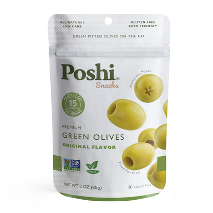 Poshi Olives - Premium Green Olives 3oz/10