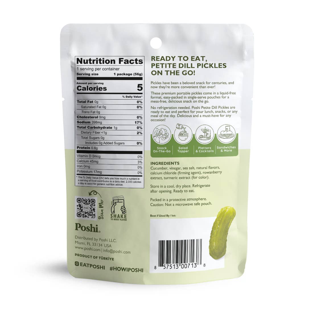 POSHI - Petite Dill Pickles 2 oz