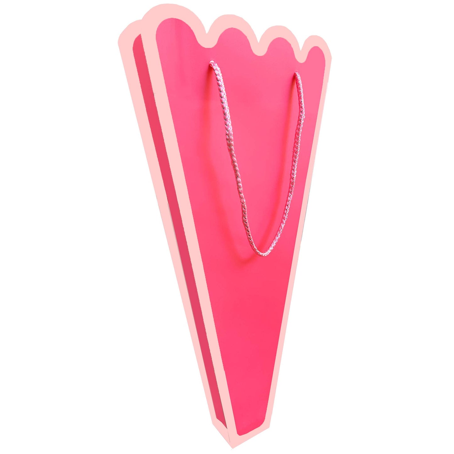 Razzleberry Scallop Bouquet Gift Bag