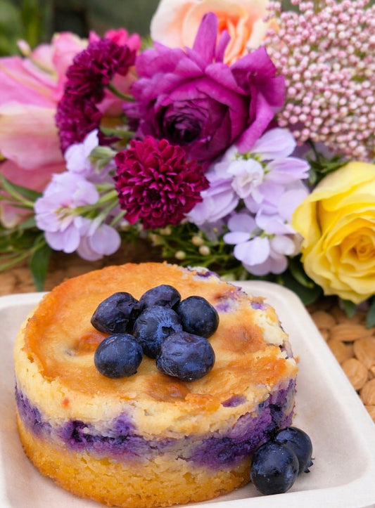 Bloom & Bite | Wild Blueberry Lemon Cake Pairing